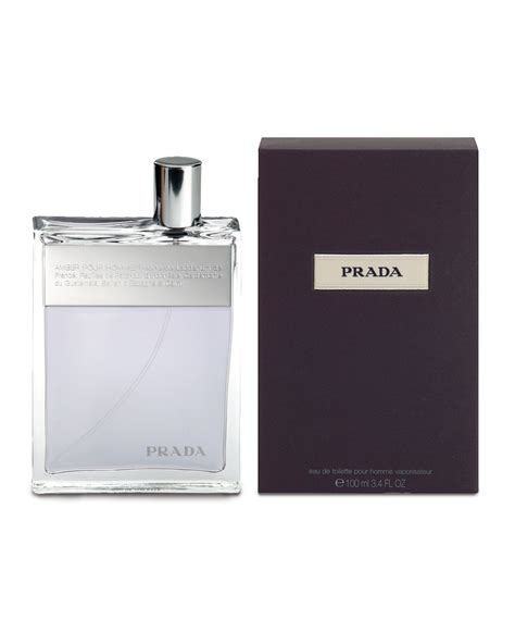 prada men's amber pour homme eau de toilette spray|prada amber men 100ml edt.